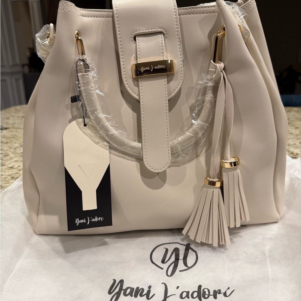 Yani J’adore Cream Tote Bag